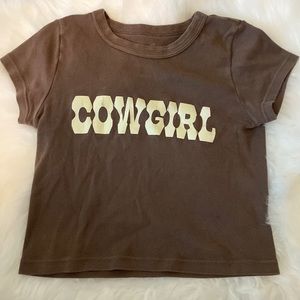 Brandy Melville cowgirl babytee